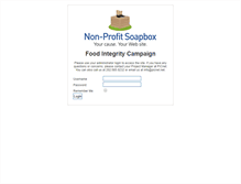 Tablet Screenshot of foodintegrity.nonprofitsoapbox.com