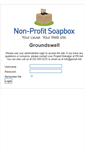 Mobile Screenshot of groundswell.nonprofitsoapbox.com